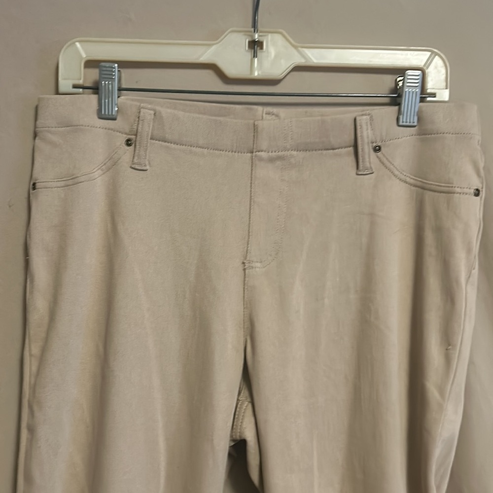 EUC Time and Tru beige jean-like jeggings size large (12-14) - Picture 3 of 4